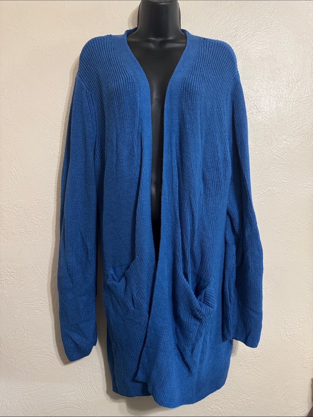 GAP Open-Front Cardigan Sweater in Royal Blue 0091
